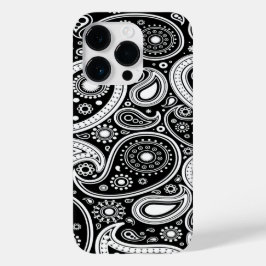 Funda para iPhone 14 Pro de Black and White Paisle