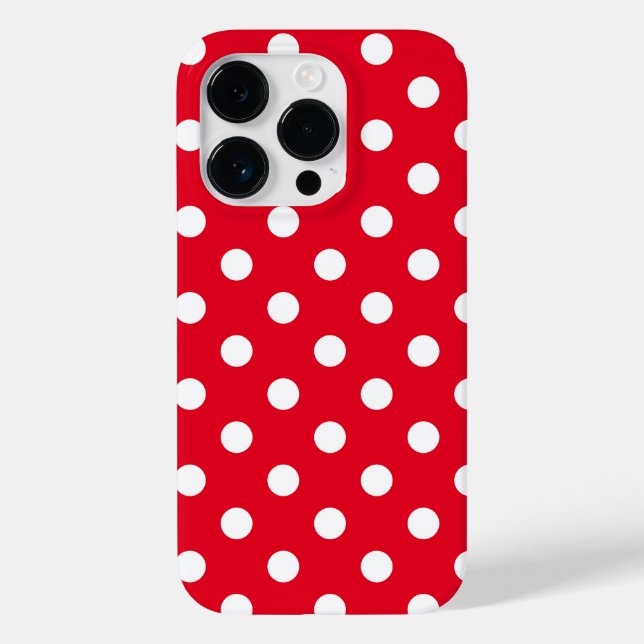 Funda para iPhone 14 Pro de Polka Dots (Reverso )