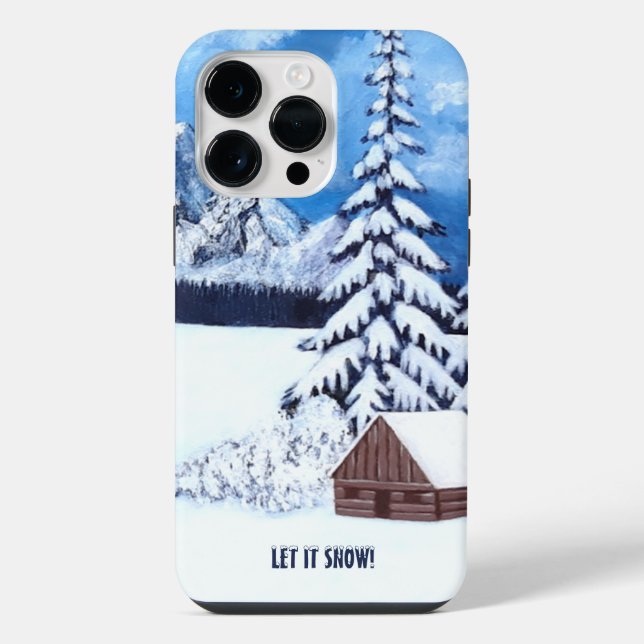 Funda para iPhone 14 Pro Max Escena Invernal Mágic (Reverso )