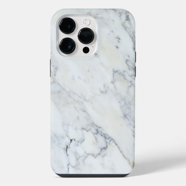 Funda Para iPhone 14 Pro Max Funda para iPhone 16 Pro de Mármol blanco (Reverso )