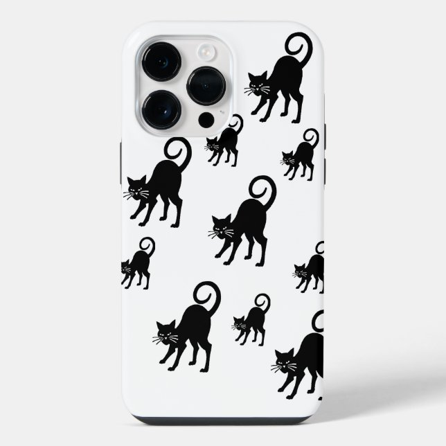 Funda para IPhone 14 Pro Max - gato negro (Reverso )