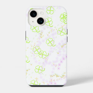 Funda para iPhone 14 Toug rosa bebé Sakura y Clove