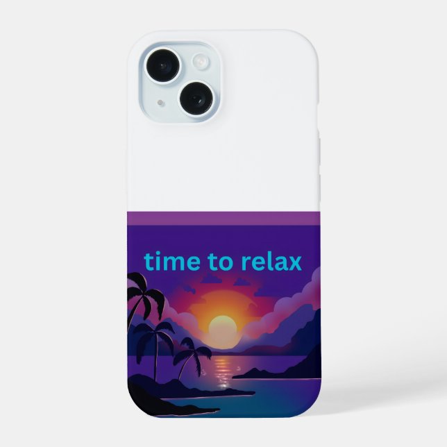 Funda para iPhone 15 Ajuste Delgado "Tiempo de Rel (Reverso )