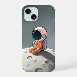 Funda para iPhone 15 - Astronauta sentado en la lu