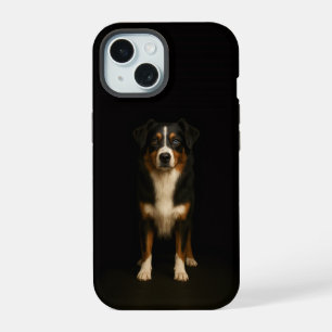 Funda para iPhone 15 Black 4 Luxe, Aussie Shepherd