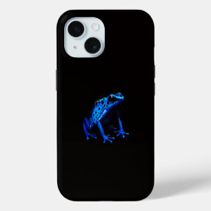 Funda para iPhone 15 Black 4 Luxe, Rana Azul