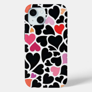 Funda para iPhone 15 Black Harts