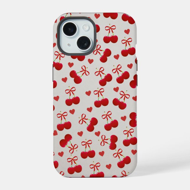 Funda para iPhone 15 Cereza Dulce 🍒 (Reverso )