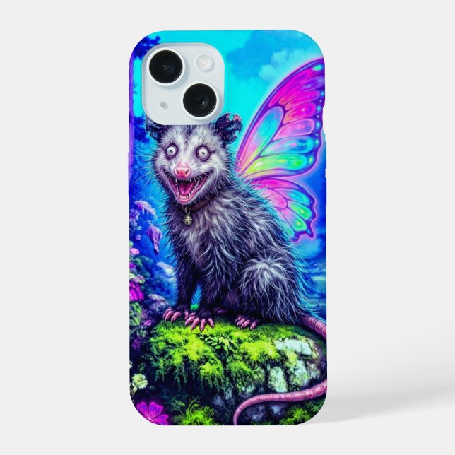 Funda para iPhone 15 con Mariposa Caprichosa y Zar (Reverso )