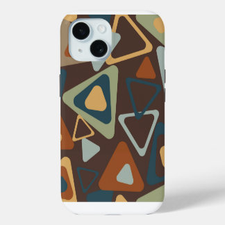 Funda para iPhone 15 con triángulos modernos de me