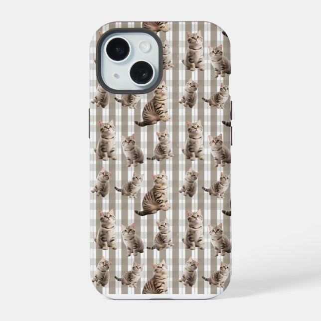 Funda para iPhone 15 de gato  (Reverso )