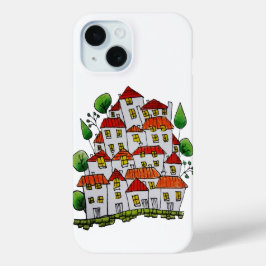 funda para iPhone 15 (Doodle - dibujado a mano)