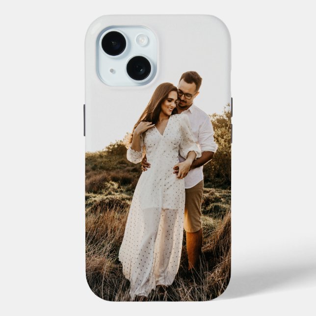 Funda para iPhone 15 fotográfico personalizado (Reverso )