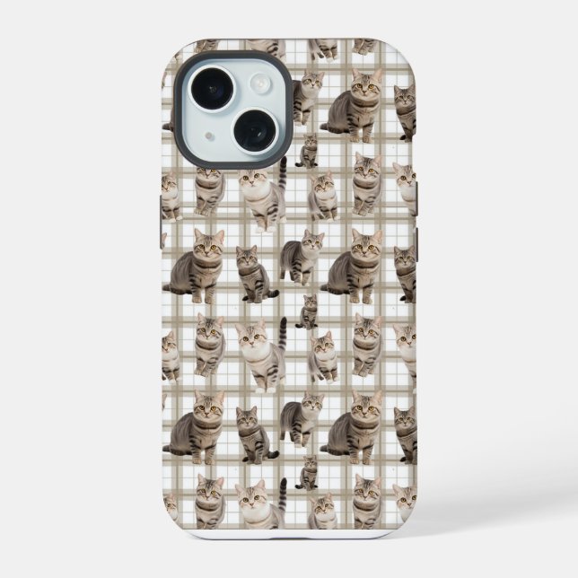Funda para iPhone 15 Gatito (Reverso )