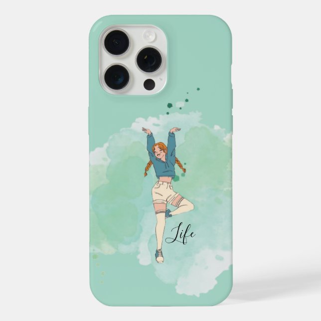 Funda para iPhone 15 Joyful Life Dance (Reverso )
