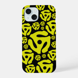 Funda para iPhone 15 negra con inserto de disco de