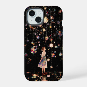 Funda para iPhone 15 Noche Estrellada con Orbes Br