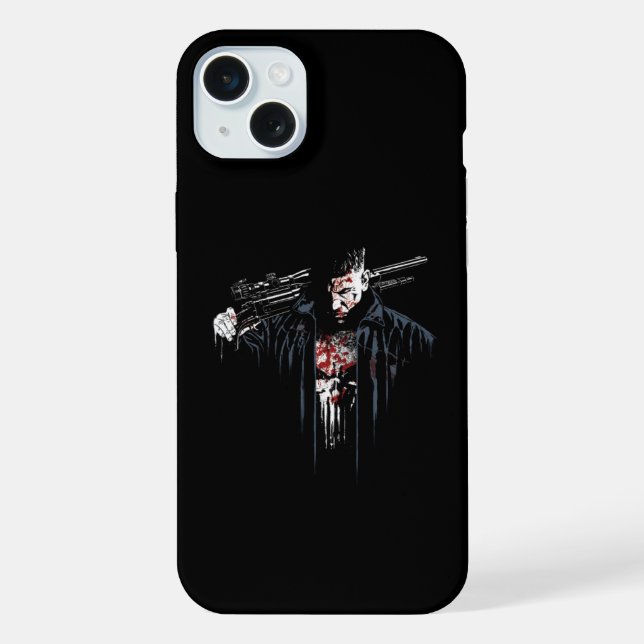 Funda para iPhone 15 Plus con hombre impactante y  (Reverso )