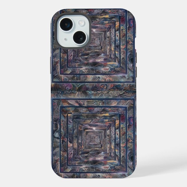 Funda para iPhone 15 Plus con patrón de infinito a (Reverso )