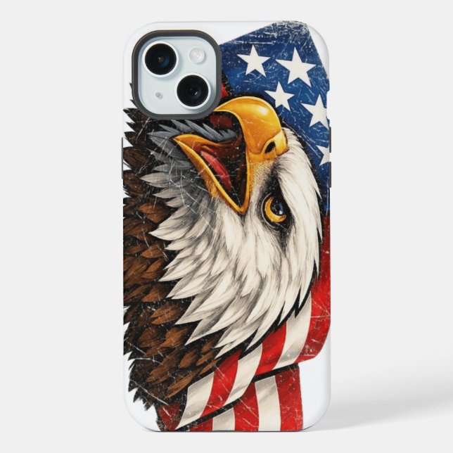 Funda para iPhone 15 Plus US Eagle (Reverso )