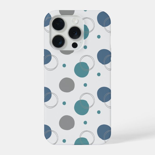 Funda para iPhone 15 Pro 'Círculos de lunares jugu (Reverso )