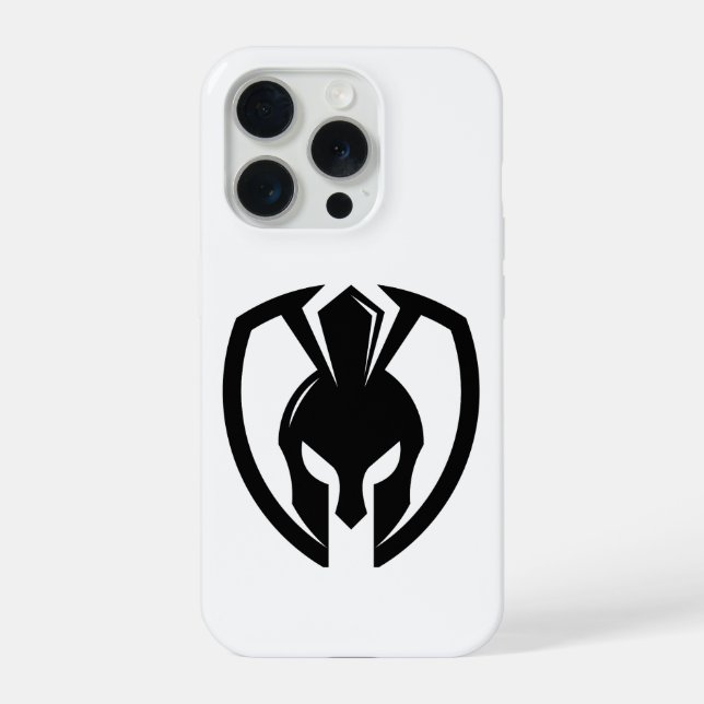 Funda para iPhone 15 Pro con casco de espartano | (Reverso )