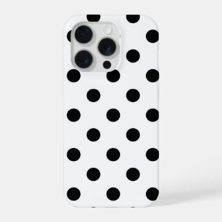 Funda para iPhone 15 Pro con lunares negros