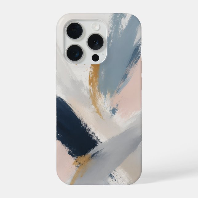 Funda para iPhone 15 Pro con niebla costera abstra (Reverso )