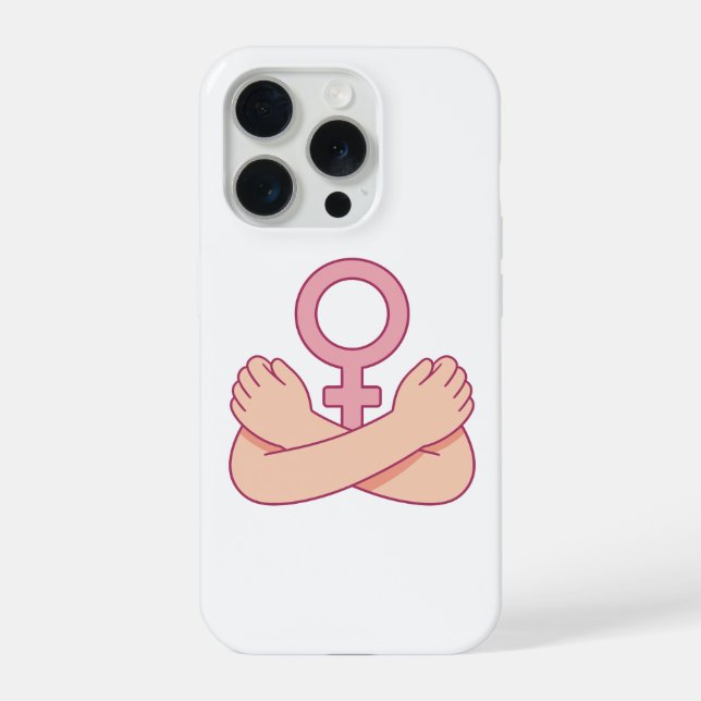 Funda para iPhone 15 Pro de Feminista del Amor Pro (Reverso )
