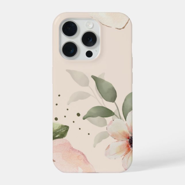 Funda para Iphone 15 Pro (Diseño de flor hermosa) (Reverso )