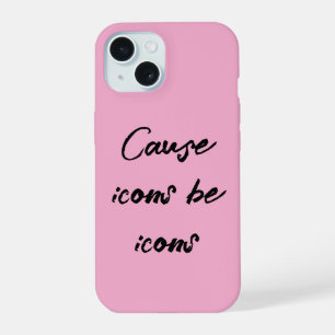 Funda para iPhone 15 Pro Estética Rosa Citada