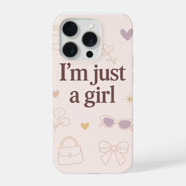Funda para iPhone 15 Pro Estética 'Solo Soy una Ch (Reverso )