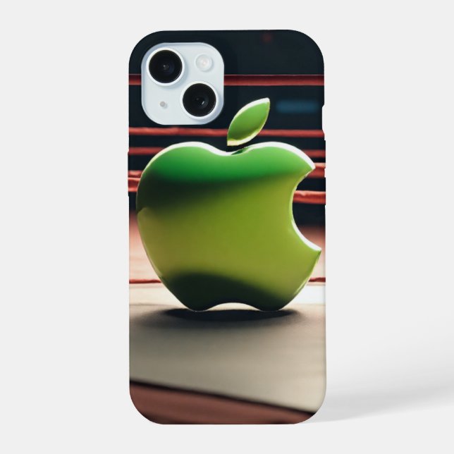 Funda para iPhone 15 Pro Inspirada en Frutas Verde (Reverso )