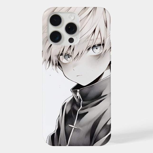 Funda para iPhone 15 Pro Max con personaje de anim (Reverso )