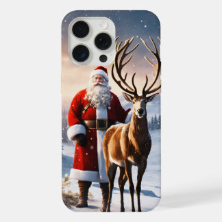 Funda para Iphone 15 pro max con tema de Navidad