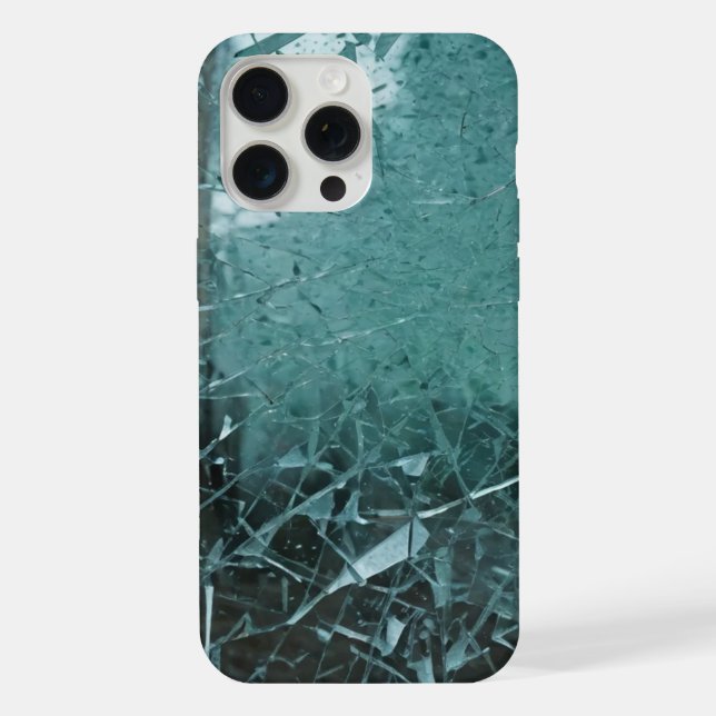 Funda para iphone 15 pro max con vidrio roto (Reverso )