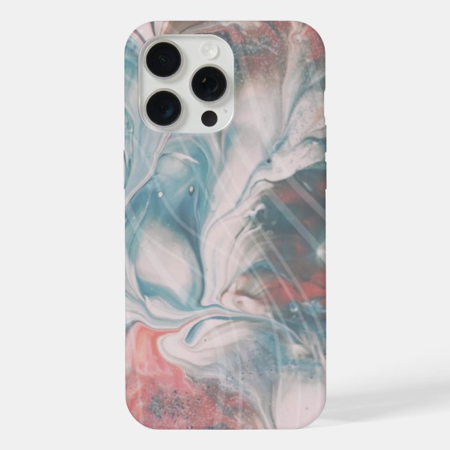 Funda para iphone 15 pro max de arte abstracto en  (Reverso )