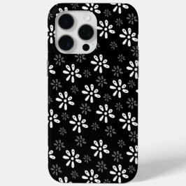 Funda para iPhone 15 Pro Max de Black Flowers