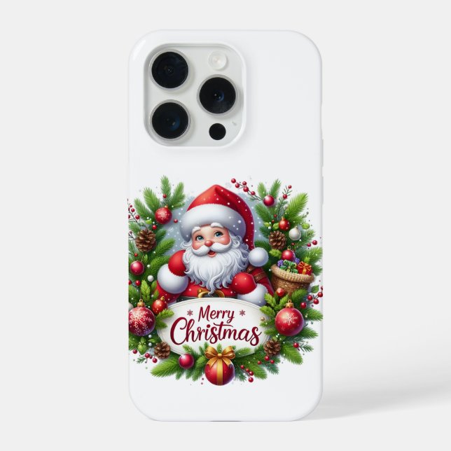 Funda para iPhone 15 Pro Navidad  (Reverso )