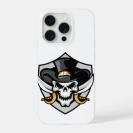 Funda para iPhone 15 Pro Skull Cowboy
