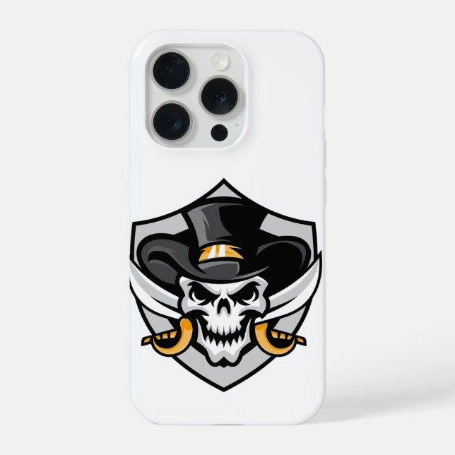 Funda para iPhone 15 Pro Skull Cowboy (Reverso )