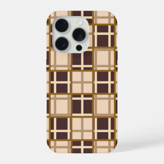 Funda para iPhone 15 Pro tonos marrones abstractos