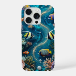 Funda para iPhone 15 Pro Underwater Pearl Reef – O