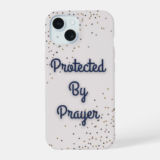 Funda para IPhone 15 "Protegido por la oración"
