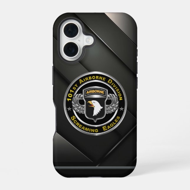 Funda Para iPhone 16 101 División Aerotransportada  (Reverso )