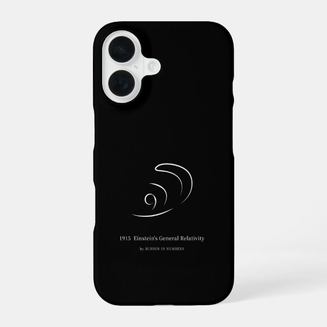 Funda Para iPhone 16 1915 Relatividad General de Einstein  (Reverso )