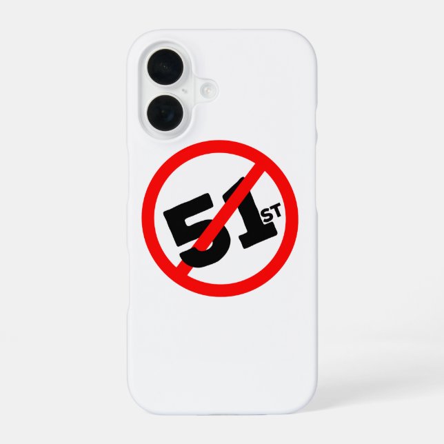 Funda Para iPhone 16 51.ᵉʳ Estado De Ninguna Manera (Reverso )