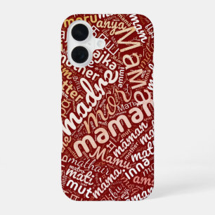 Funda Para iPhone 16 60 palabras para 'madre' en diferentes idiomas