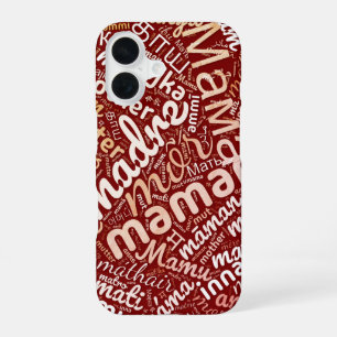 Funda Para iPhone 16 60 palabras para 'Madre' en diferentes idiomas