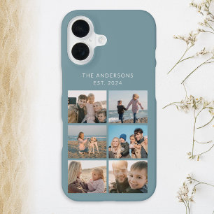 Funda Para iPhone 16 6 Collage de Fotos Vacaciones Familiares Personali